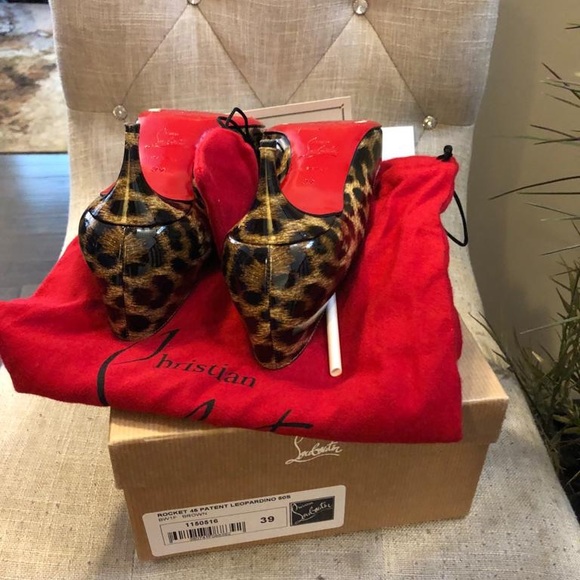 CHRISTIAN LOUBOUTIN Rocket 45 Patent Leopardino - Picture 14 of 14